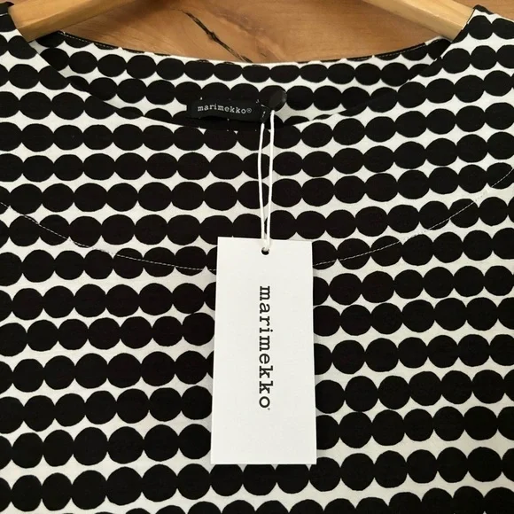 MARIMEKKO Jouten Tunic Black White Size XS - Picture 3 of 6